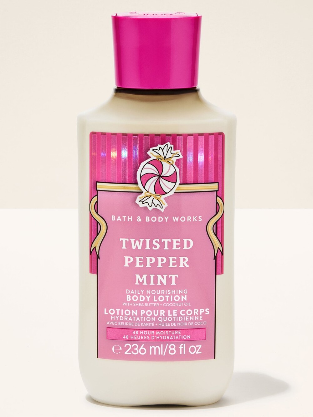 Bath & Body Works Twisted Peppermint Body Lotion 8oz NEW RARE
